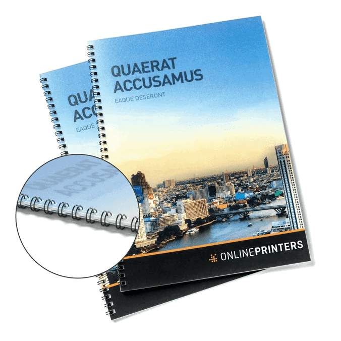 Bild Broschüren mit Spiralbindungen